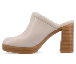 Outlet Journee Collection Women's Izara Block Heel Platform Clogs