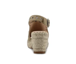 Sale Journee Collection Women's Crisie Wedges