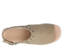 Sale Journee Collection Women's Crisie Wedges