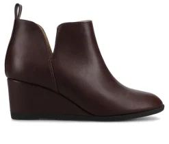 Best Journee Collection Women's Mylee Wedge Booties