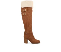 Hot Journee Collection Women's Alyza Knee High Boots