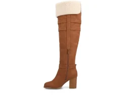 Hot Journee Collection Women's Alyza Knee High Boots