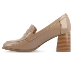 Sale Journee Collection Women's Malleah Block Heel Loafers