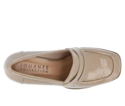 Sale Journee Collection Women's Malleah Block Heel Loafers