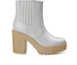 Outlet Journee Collection Women's Riplee Platform Block Heel Booties