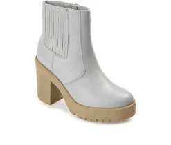 Outlet Journee Collection Women's Riplee Platform Block Heel Booties