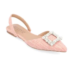 Sale Journee Collection Women's Hannae Slingback Mules