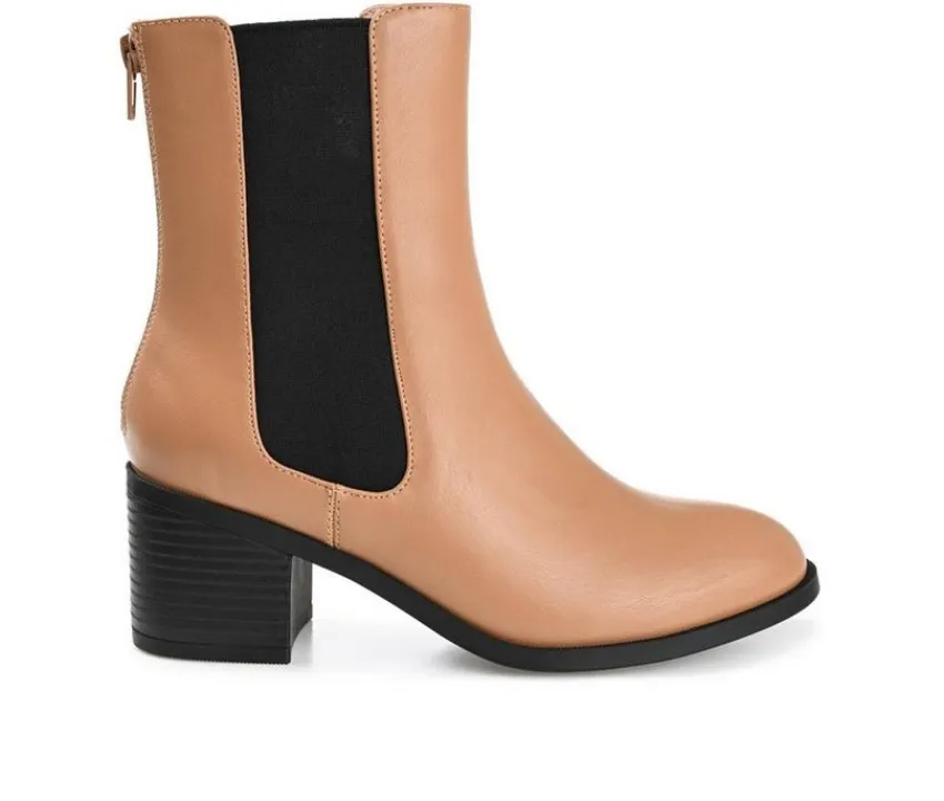 Journee Collection Women's Tayshia Block Heel Chelsea Booties
