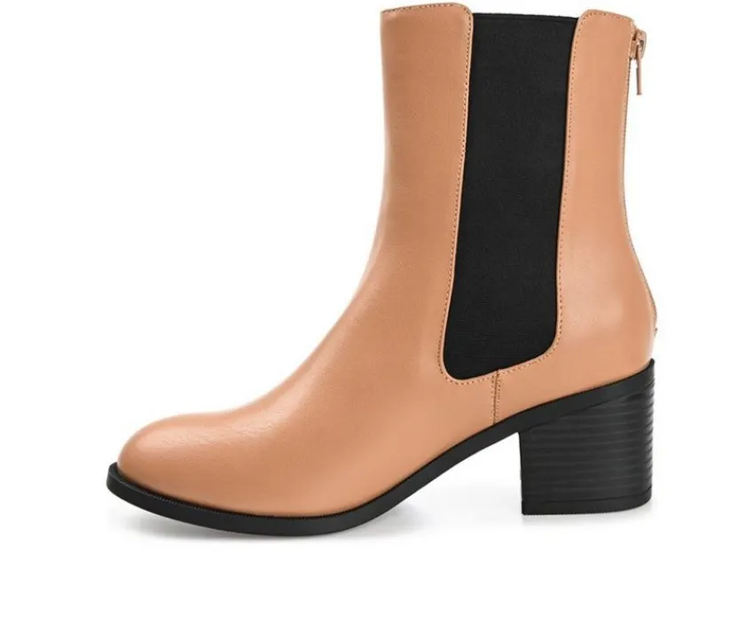 Journee Collection Women's Tayshia Block Heel Chelsea Booties