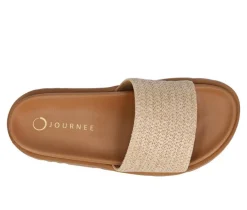 Sale Journee Collection Women's Starr Footbed Sandals