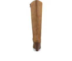 Sale Journee Collection Women's Langly Wedge Knee High Boots