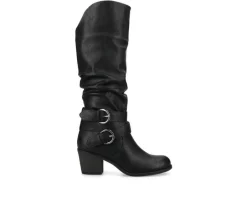 Clearance Journee Collection Women's Late Wide Calf Knee High Boots