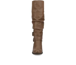 Clearance Journee Collection Women's Late Wide Calf Knee High Boots