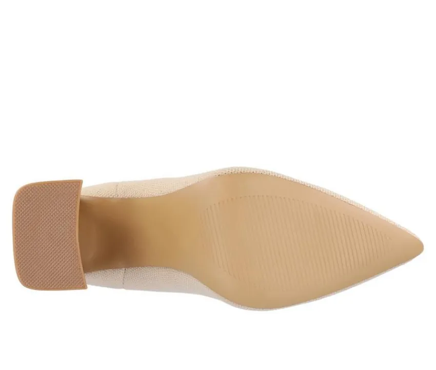 Best Journee Collection Women's Noralinn Heeled Stretch Knit Booties