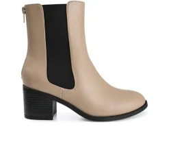 Discount Journee Collection Women's Tayshia Block Heel Chelsea Booties
