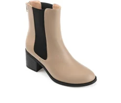 Discount Journee Collection Women's Tayshia Block Heel Chelsea Booties