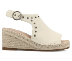 Sale Journee Collection Women's Crisie Wedges