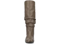 Sale Journee Collection Women's Jayne Wide Width-Wide Calf Knee High Boots