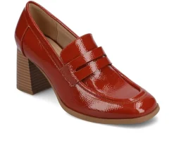 Online Journee Collection Women's Malleah Block Heel Loafers