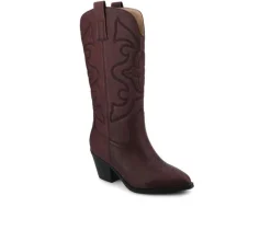 Online Journee Collection Women's Chantry Mid Calf Western Boots