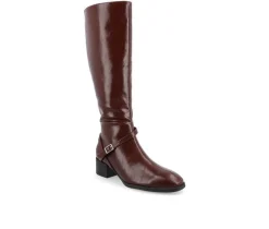 Journee Collection Women's Rhianah Wide Width Extra Wide Calf Knee High Boots