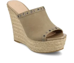 Sale Journee Collection Women's Yari Wedges