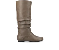 New Journee Collection Women's Jayne Extra Wide Calf Knee High Boots