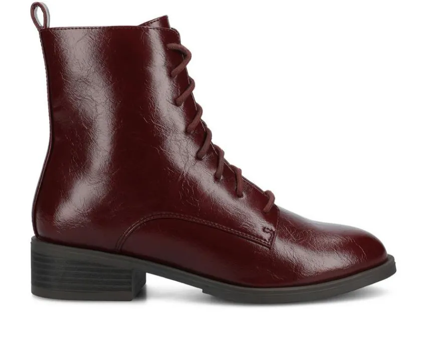 Online Journee Collection Women's Vienna Lace-Up Boots
