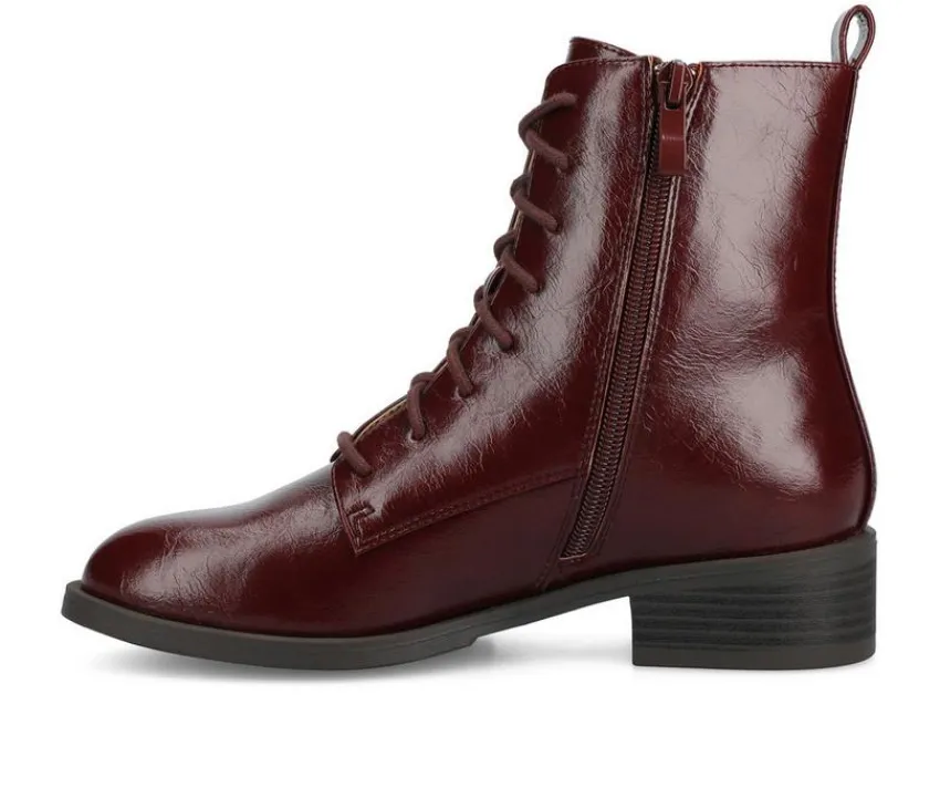 Online Journee Collection Women's Vienna Lace-Up Boots