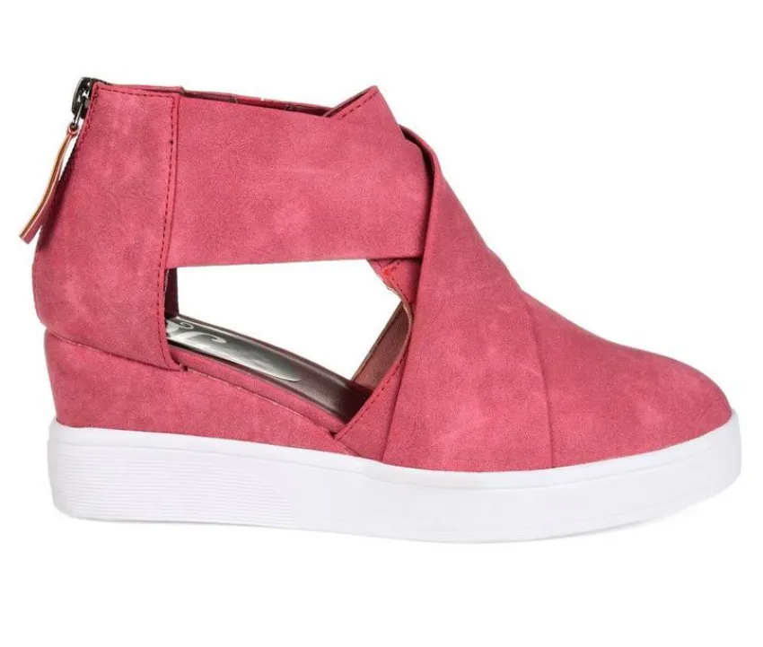 Discount Journee Collection Women's Seena Wedge Sneakers