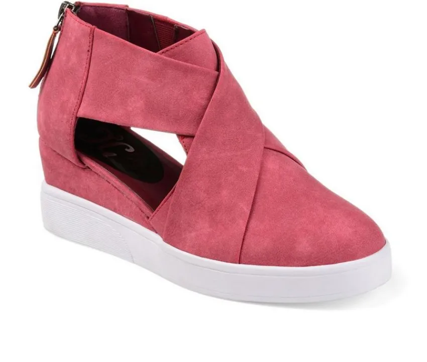 Discount Journee Collection Women's Seena Wedge Sneakers