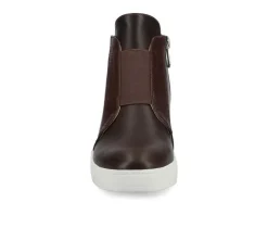Best Journee Collection Women's Clara Wedge Sneakers
