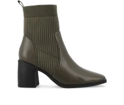 New Journee Collection Women's Harlowe Block Heel Booties