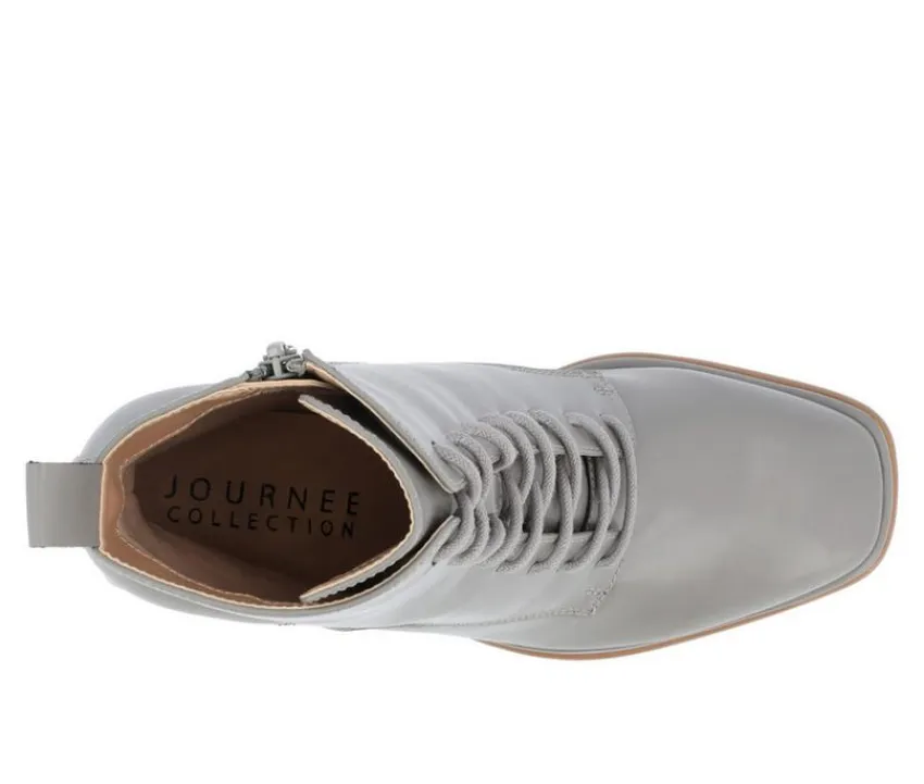 Best Journee Collection Women's Kalindi Lace Up Heeled Booties