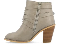 Best Journee Collection Women's Strap Wide Width Booties