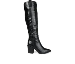 Hot Journee Collection Women's Therese Extra Wide Calf Over-The-Knee Boots