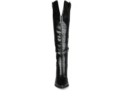 Hot Journee Collection Women's Therese Extra Wide Calf Over-The-Knee Boots