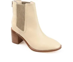 Hot Journee Signature Women's Tazlyn Heeled Chelsea Booties