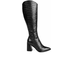 Outlet Journee Signature Women's Laila-XWC Knee High Heeled Boots