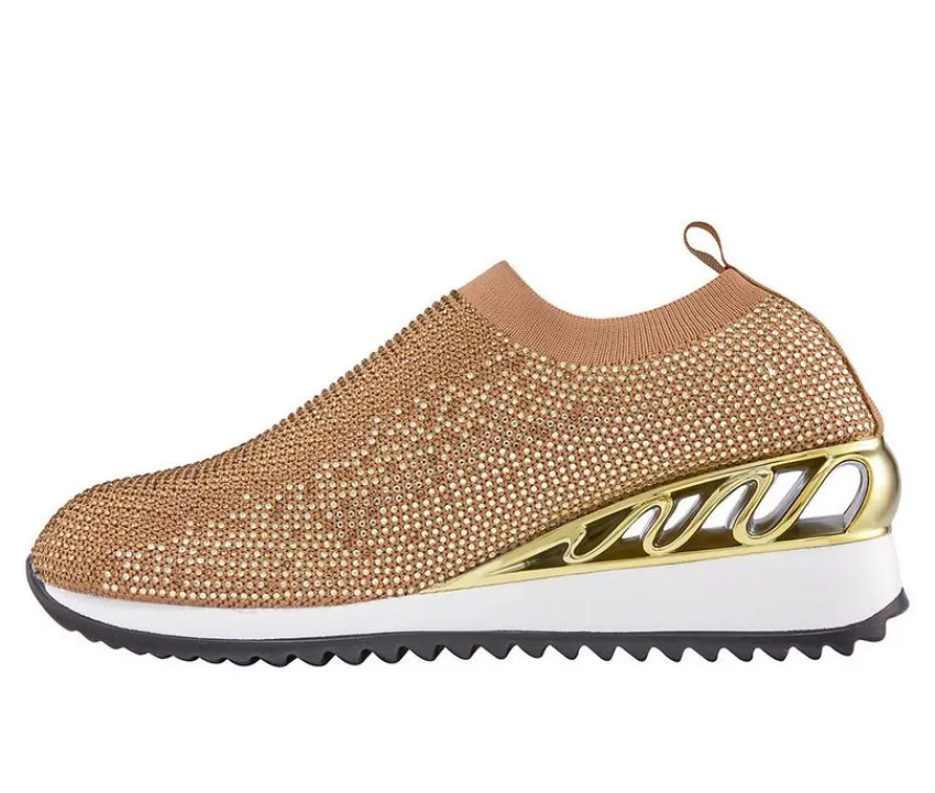 Hot Lady Couture Women's Bella Slip On Wedge Sneakers
