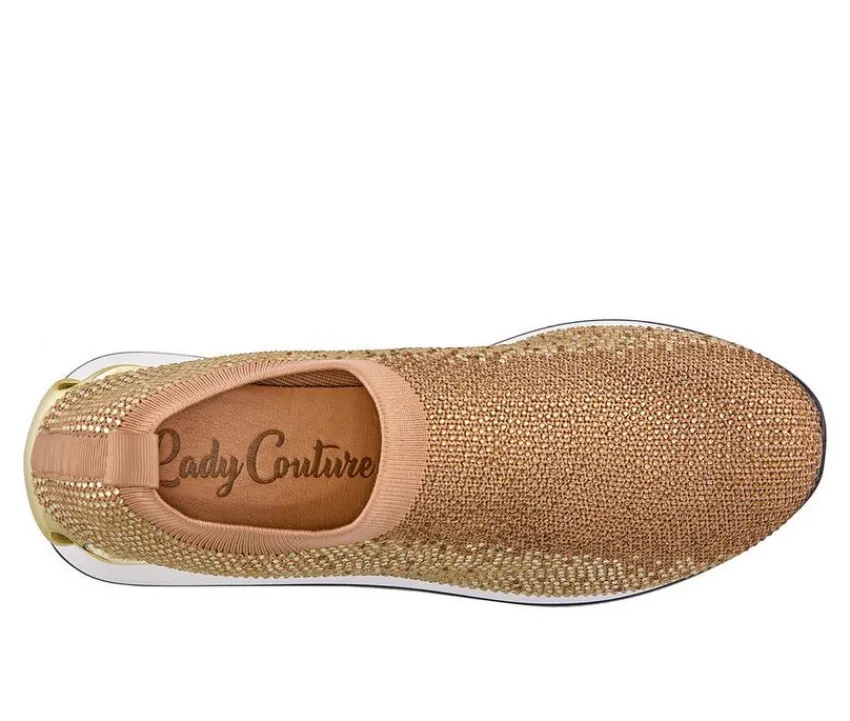 Hot Lady Couture Women's Bella Slip On Wedge Sneakers