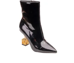 Sale Lady Couture Women's Crown Heeled Booties