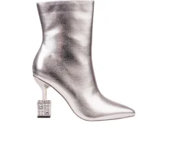 Lady Couture Women's Crown Heeled Booties