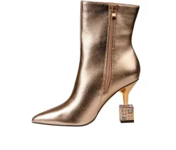 Best Lady Couture Women's Crown Heeled Booties