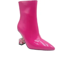 Hot Lady Couture Women's Crown Heeled Booties