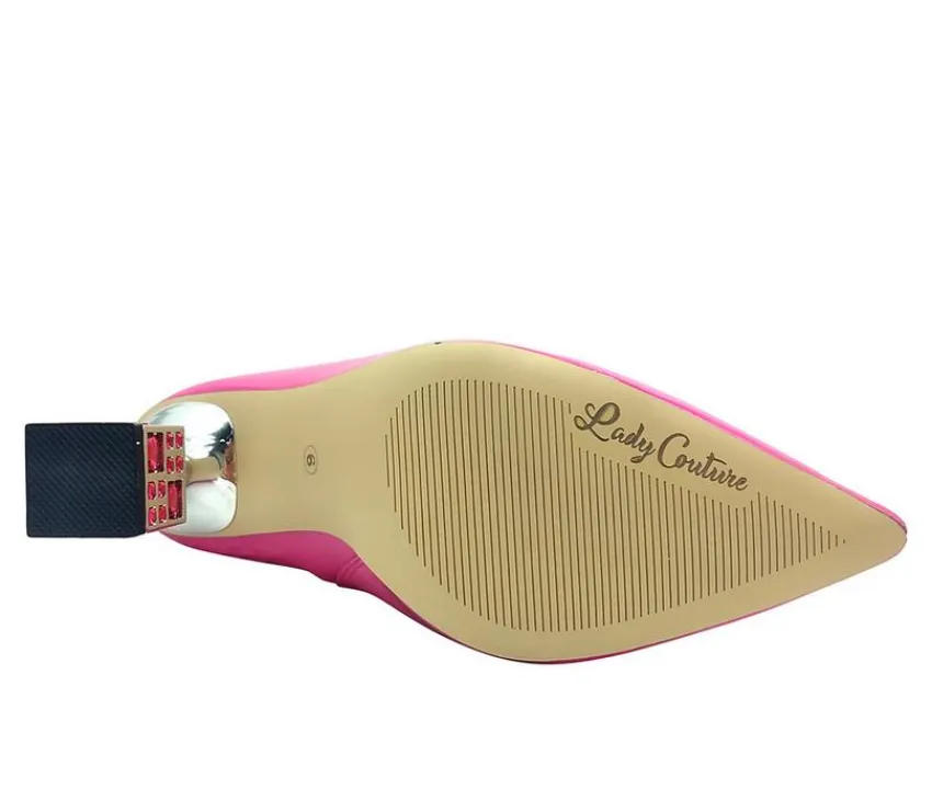 Hot Lady Couture Women's Crown Heeled Booties