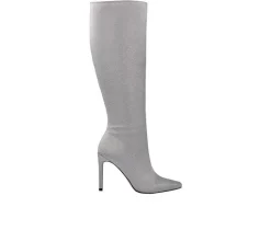 Online Lady Couture Women's Diamond Knee High Stiletto Boots