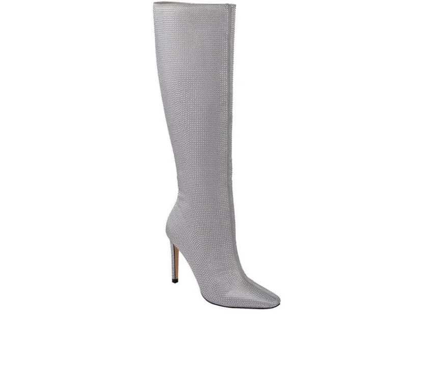 Online Lady Couture Women's Diamond Knee High Stiletto Boots