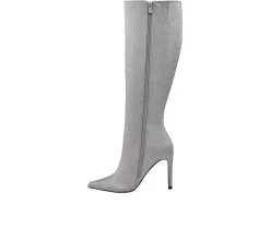 Online Lady Couture Women's Diamond Knee High Stiletto Boots