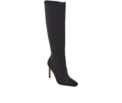 Hot Lady Couture Women's Diamond Knee High Stiletto Boots
